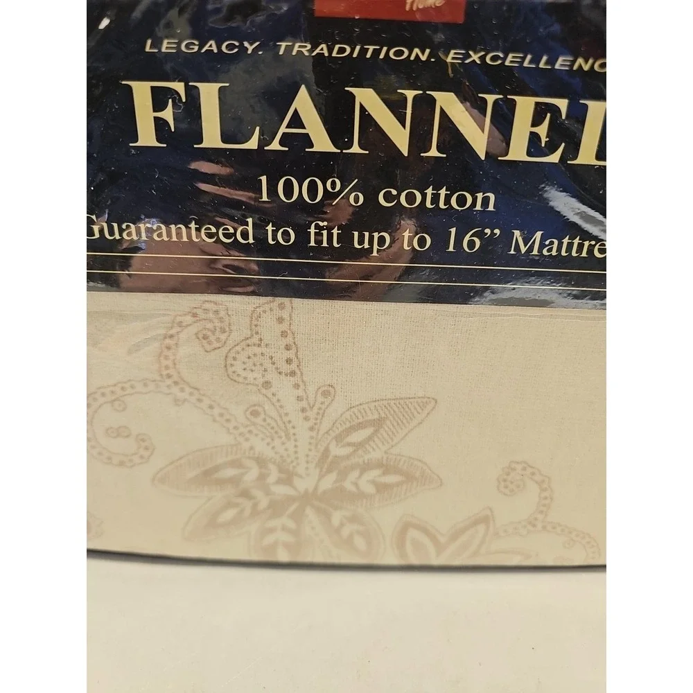 Bibb Home Twin Flannel Sheet Set Cotton 16